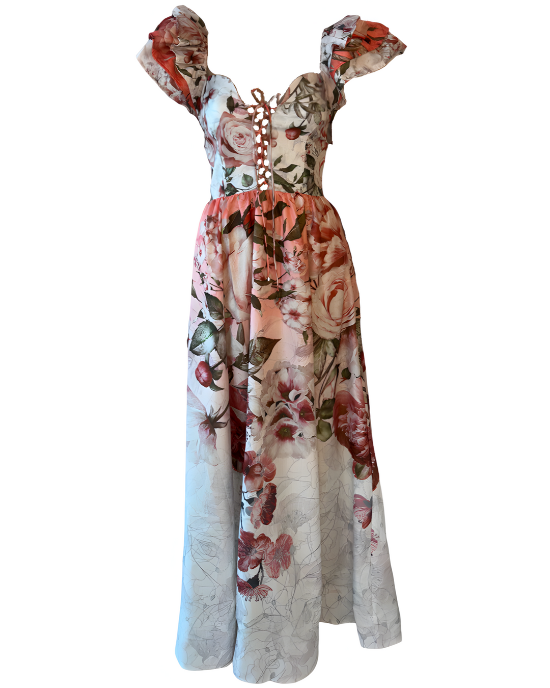 Floral Print Lyla Maxi Dress S / Pink Floral Print Lyla Maxi Dress S / Pink