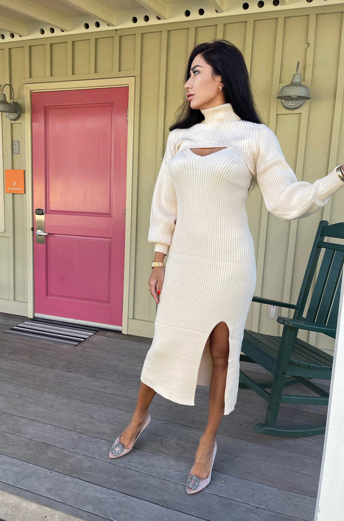 "Naomi" Sweater Dress - Dear Monica