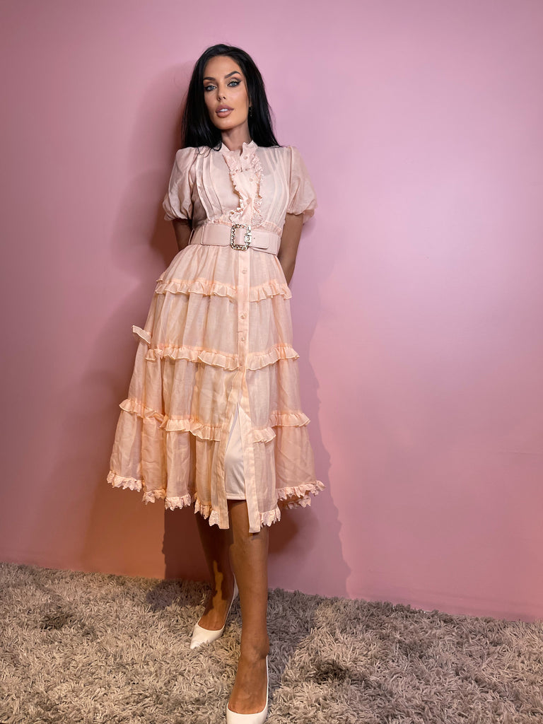Lucy Midi Dress L Lucy Midi Dress L