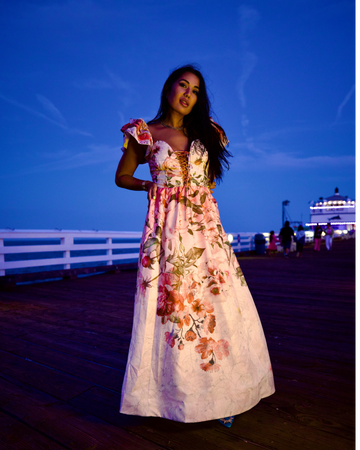 lyla off the shoulder dress Floral Print Lyla Maxi Dress S / Pink
