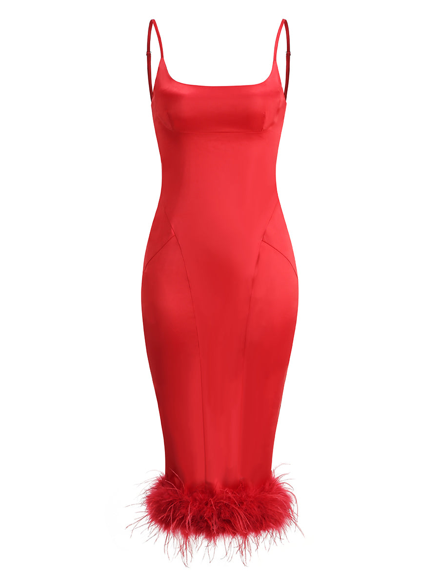 strapless open back dress Koko Midi Dress – Dear Monica